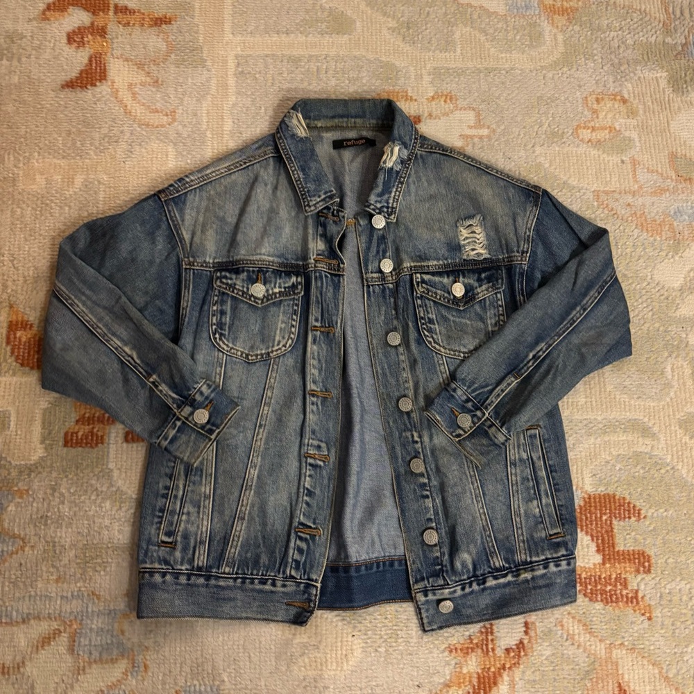 Charlotte Russe Refuge 100% Cotton Denim Blue Women’s Jacket
